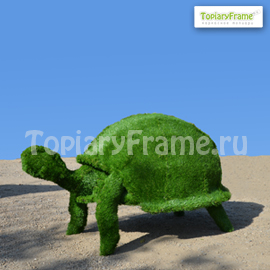 Топиари «Черепаха» из иск.травы Газон, высотой 90см. Для г.С.-Петербург, 2013г.